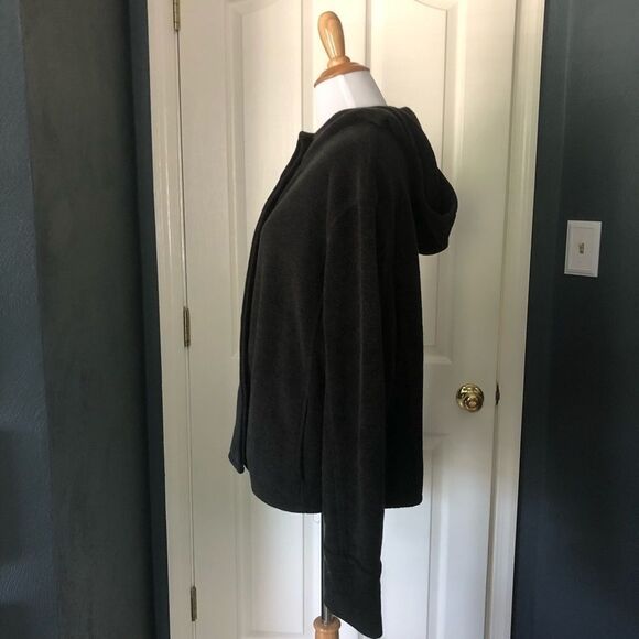 Fjall Gray Wool Blend Button up Jacket with Hood - Picture 4 of 6